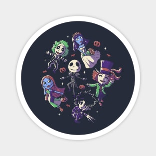 Burtons Halloween Funny Cute Spooky Characters Magnet